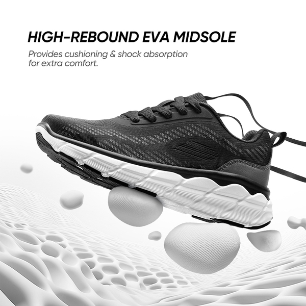 [ActiveHarmony] Women's Lifestyle Sneakers - BLACK - 3